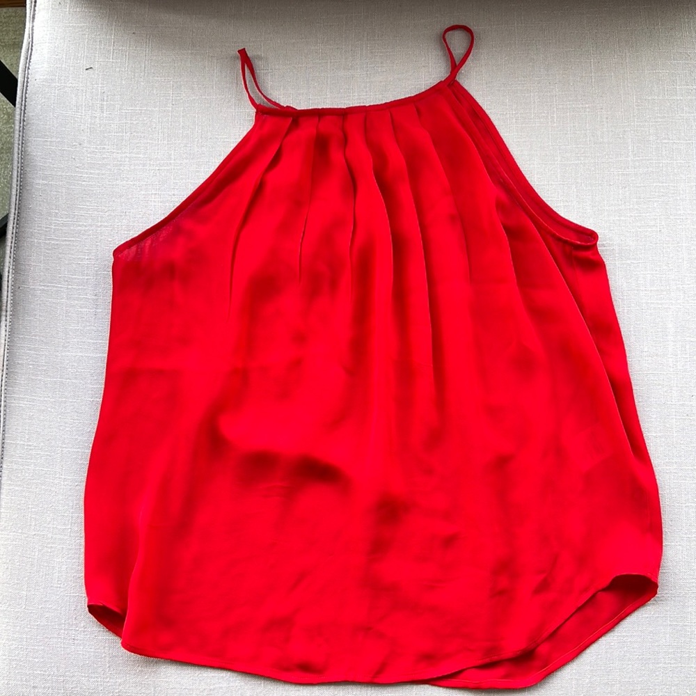 Red silk tank / cami